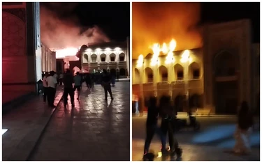 Buxoroning tarixiy qismida yongʻin kelib chiqdi