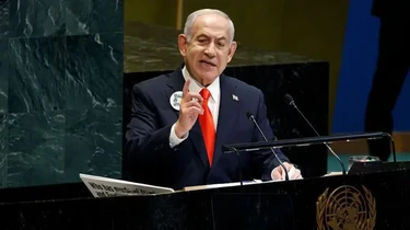 BMTning boʻsh zalida Netanyahu Eronga qarshi yangi sanksiyalar joriy qilish kerkligini aytdi