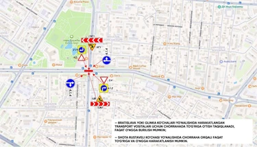 Toshkent shahridagi koʻchalarda harakat vaqtincha cheklandi